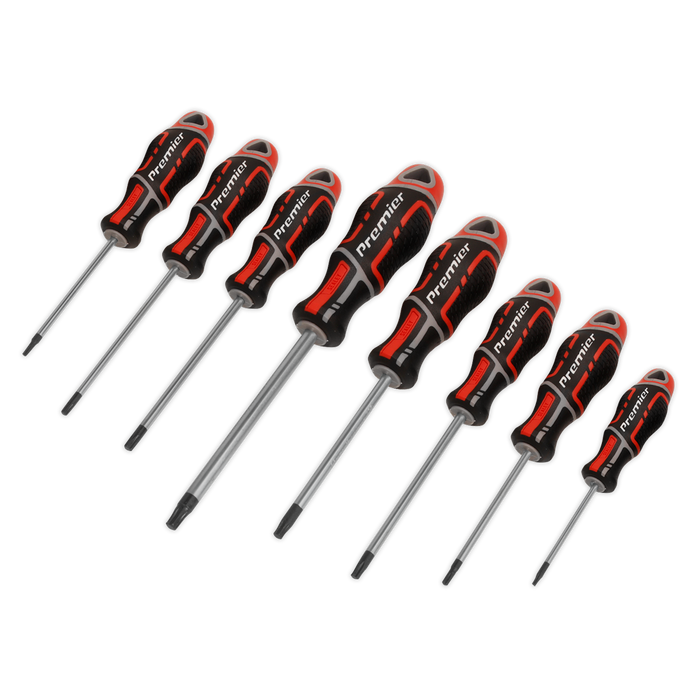 Premier GripMAX® Security TRX-Star* Screwdriver Set 8pc - Red | AK4323