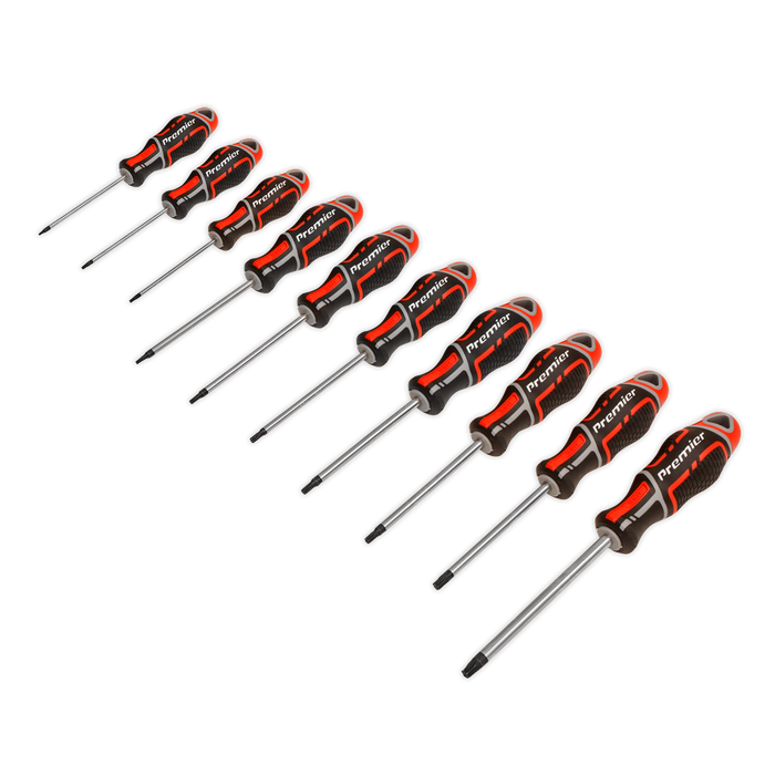 Premier GripMAX® TRX-Star* Screwdriver Set 10pc - Red | AK4324