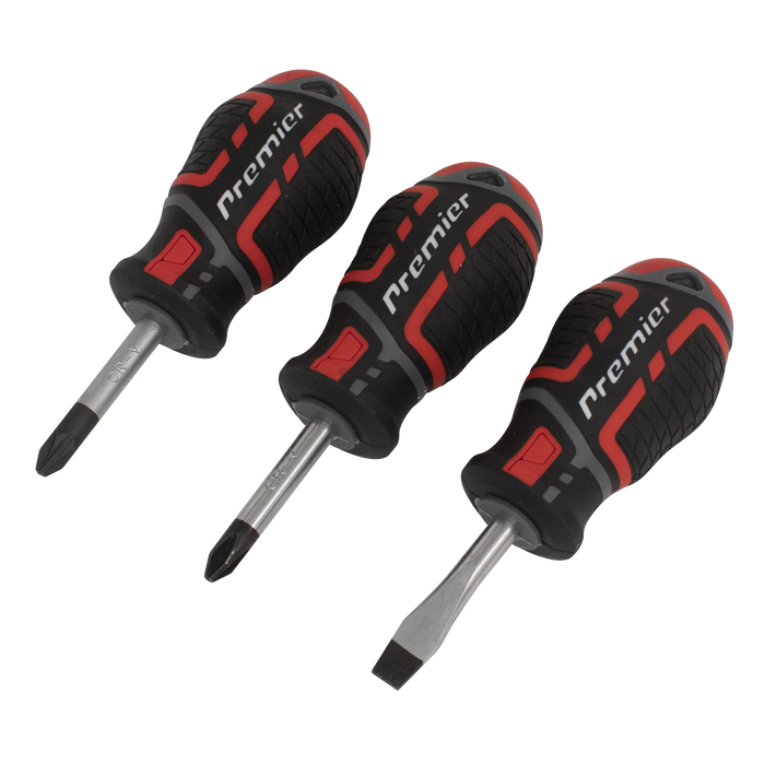 Premier GripMAX® Stubby Screwdriver Set 3pc | AK4328