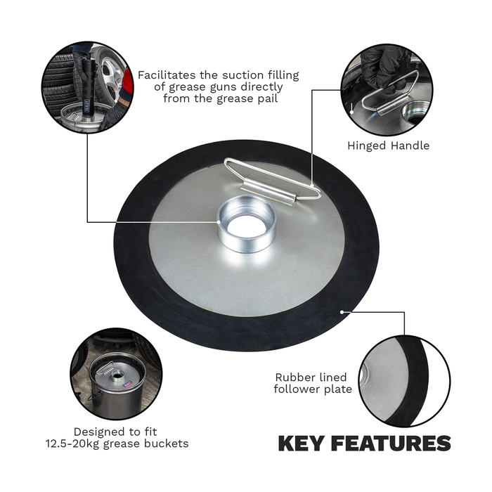 Bulk Fill Follower Plate For Grease Guns | AK4409