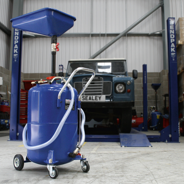 Air Discharge Mobile Waste Oil Drainer 65L | AK451DX
