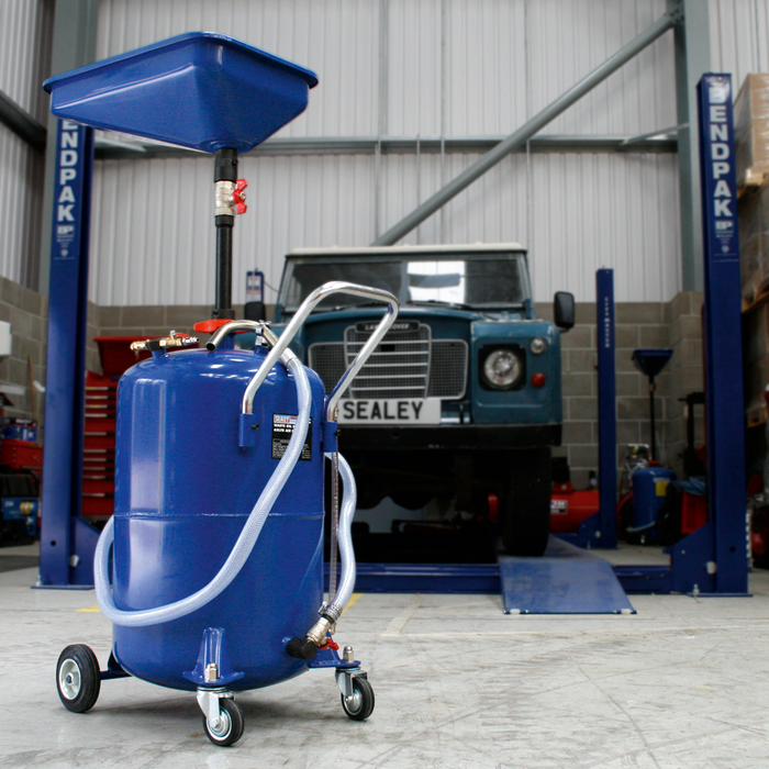 Air Discharge Mobile Waste Oil Drainer 65L | AK451DX