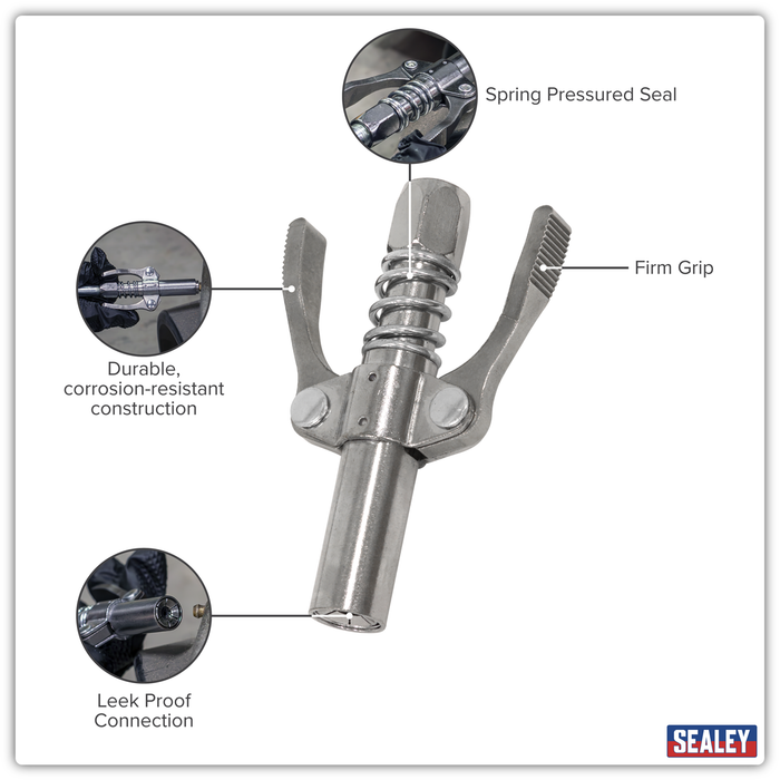 Double Handle Grease Gun Coupler | AK453