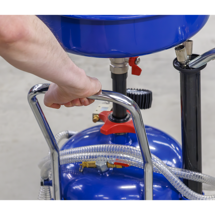Air Discharge Mobile Oil Drainer with Probes 35L | AK456DX