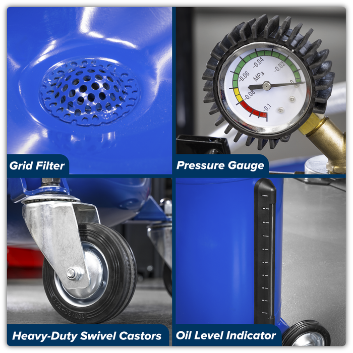 Air Discharge Mobile Oil Drainer with Probes 90L | AK459DX