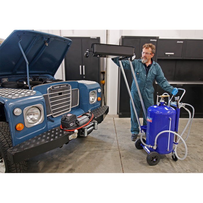 Cantilever Air Discharge Mobile Oil Drainer with Probes 80L | AK462DX