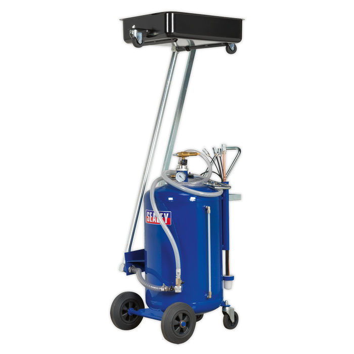 Cantilever Air Discharge Mobile Oil Drainer with Probes 80L | AK462DX