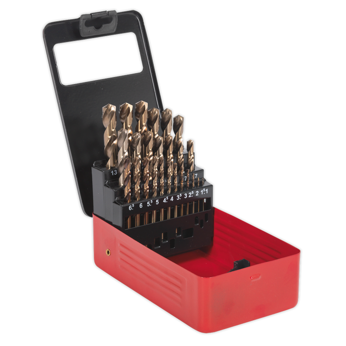 HSS Cobalt Fully Ground Drill Bit Set 25pc | AK4702