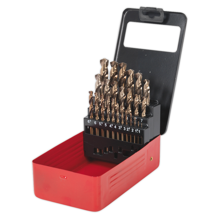HSS Cobalt Fully Ground Drill Bit Set 25pc | AK4702