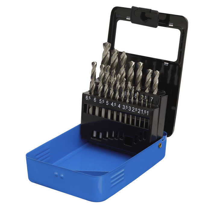 HSS Fully Ground Drill Bit Set 19pc | AK47191