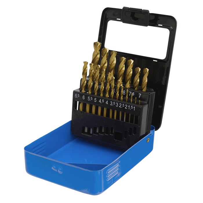 HSS Fully Ground Drill Bit Set 19pc - DIN 338 | AK4719