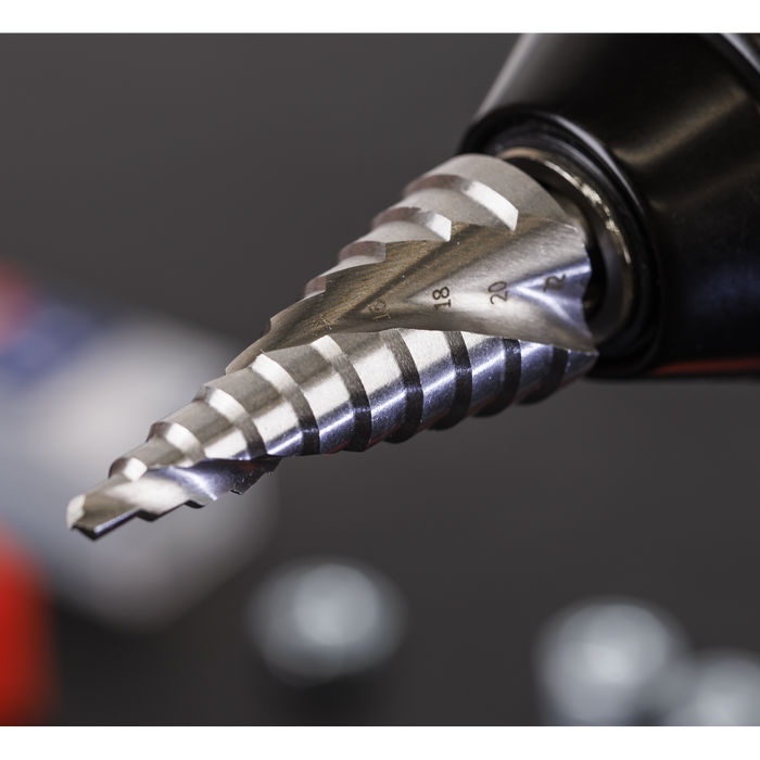 Spiral Flute HSS 4341 Step Drill Bit 4-22mm | AK4747