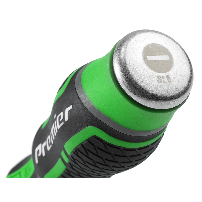 Premier Hammer-Thru Screwdriver Set 6pc - Hi-Vis Green | AK4940HV