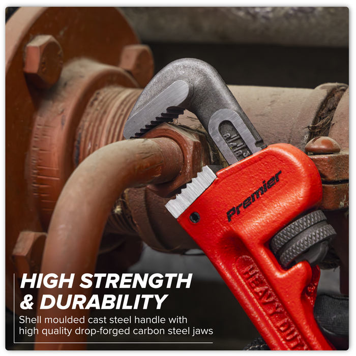 Premier Cast Steel Pipe Wrench European Pattern 200mm | AK5101