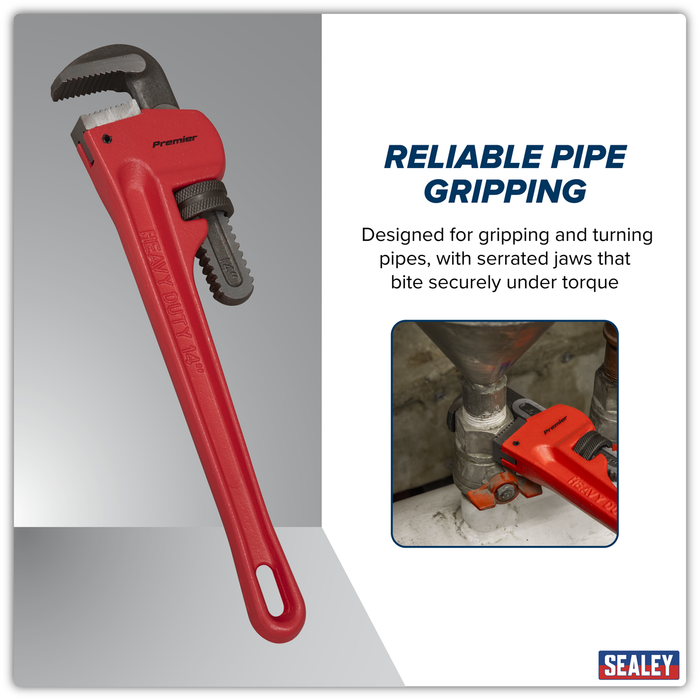 Premier Cast Steel Pipe Wrench European Pattern 350mm | AK5104