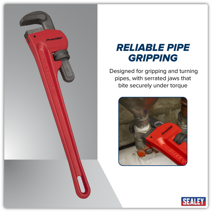 Premier Cast Steel Pipe Wrench European Pattern 450mm | AK5105