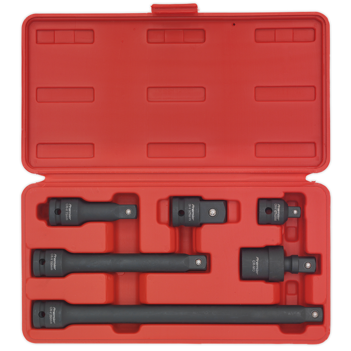 Premier Impact Adaptor & Extension Bar Set 1/2"Sq Drive 6pc | AK5514
