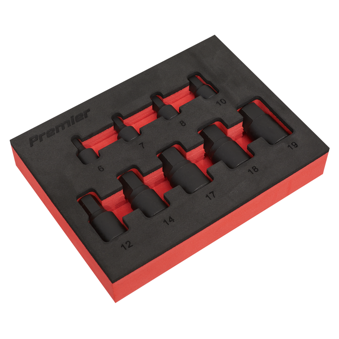 Premier Low Profile Hex Impact Socket Bit Set 1/4" & 3/8"Sq Drive 9pc | AK5525