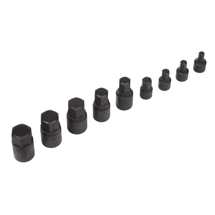 Premier Low Profile Hex Impact Socket Bit Set 1/4" & 3/8"Sq Drive 9pc | AK5525