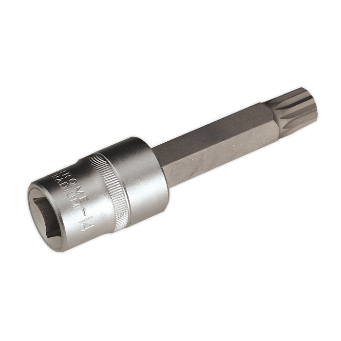 Premier Spline Socket Bit 1/2"Sq Drive M14 x 100mm | AK5531