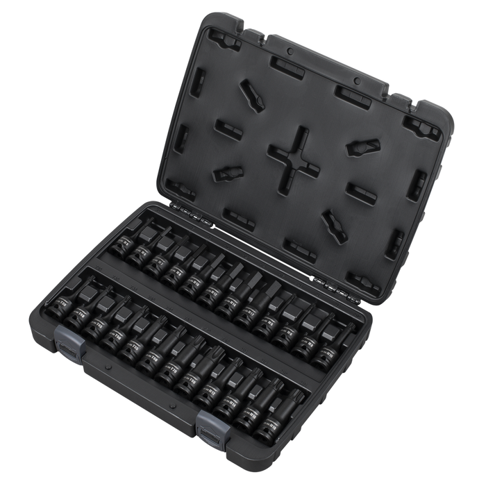 Premier Hex/TRX-Star*/Spline Impact Socket Bit Set 1/2"Sq Drive 24pc | AK56000