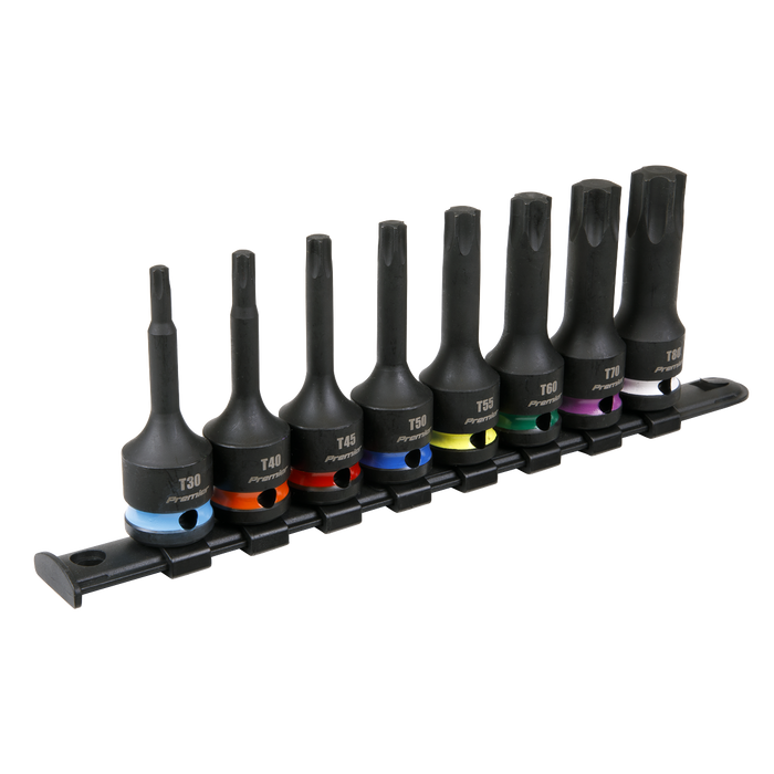 Premier TRX-Star* Impact Socket Bit Set 1/2"Sq Drive 8pc | AK56002