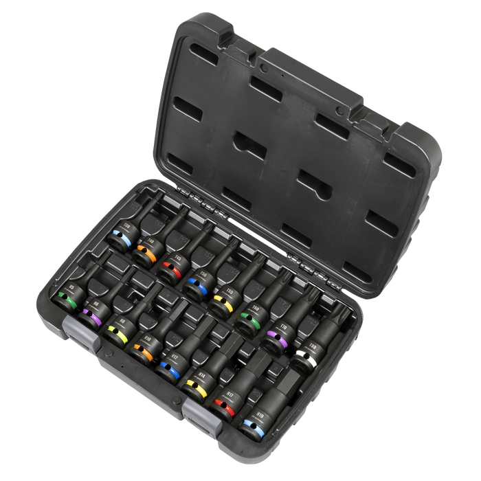 Premier Hex & TRX-Star* Impact Socket Bit Set 1/2"Sq Drive 16pc | AK56005