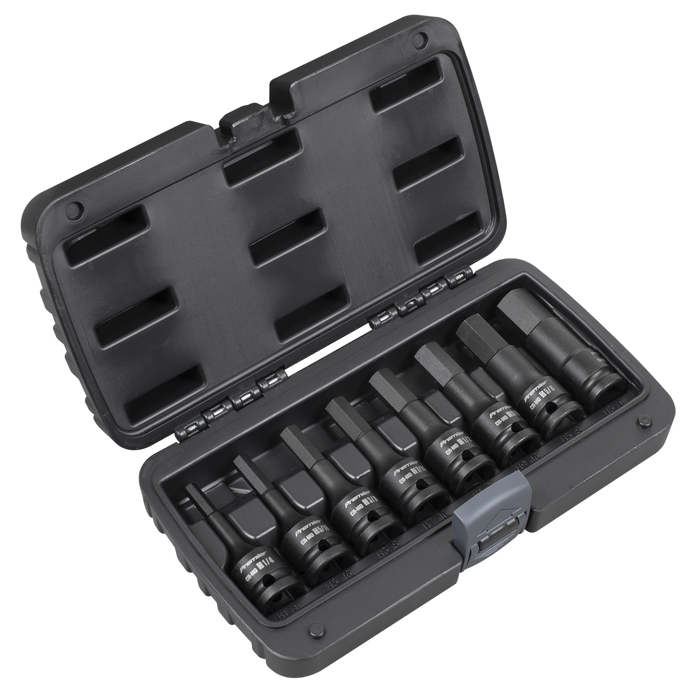 Premier Imperial Hex Impact Socket Bit Set 1/2"Sq Drive 8pc | AK5600