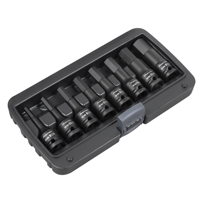 Premier Imperial Hex Impact Socket Bit Set 1/2"Sq Drive 8pc | AK5600