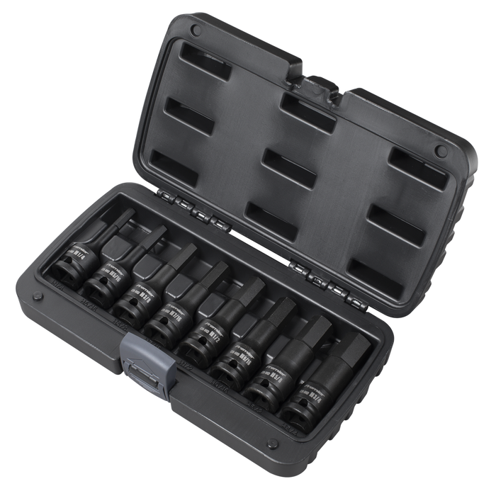 Premier Imperial Hex Impact Socket Bit Set 1/2"Sq Drive 8pc | AK5600