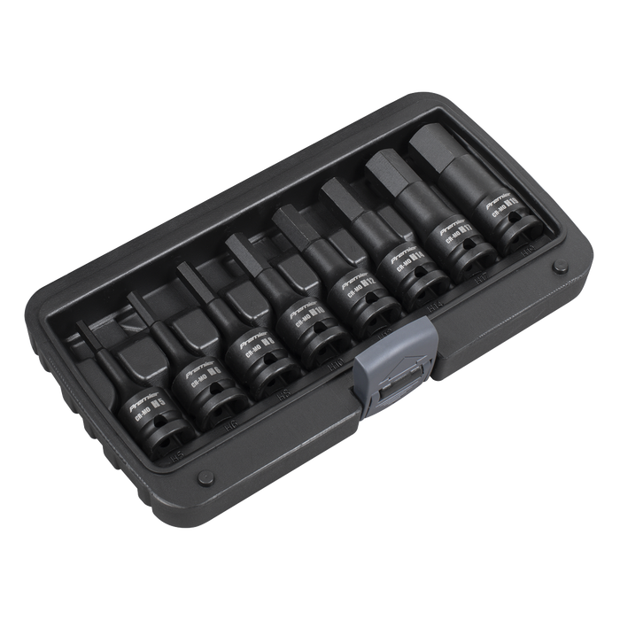 Premier Hex Impact Socket Bit Set 1/2"Sq Drive 8pc | AK5601
