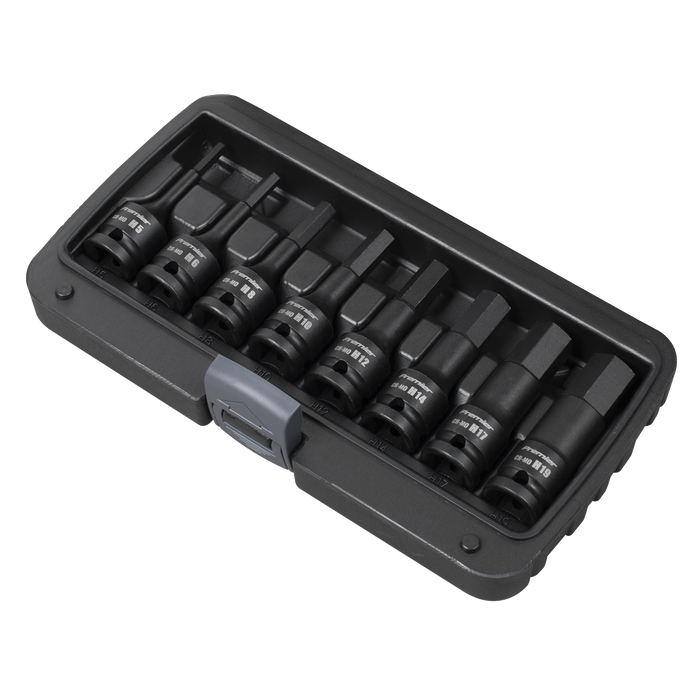 Premier Hex Impact Socket Bit Set 1/2"Sq Drive 8pc | AK5601