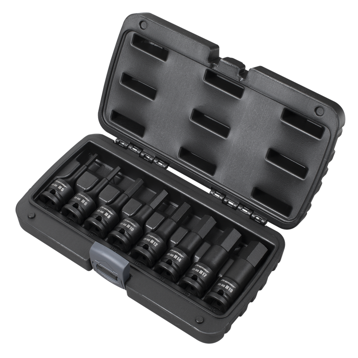 Premier Hex Impact Socket Bit Set 1/2"Sq Drive 8pc | AK5601