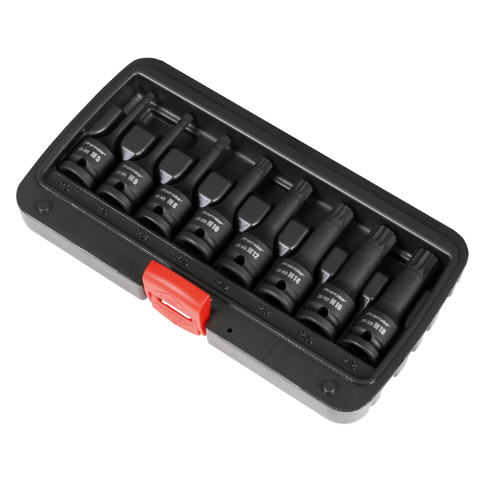 Premier Spline Impact Socket Bit Set 1/2"Sq Drive 8pc | AK5604