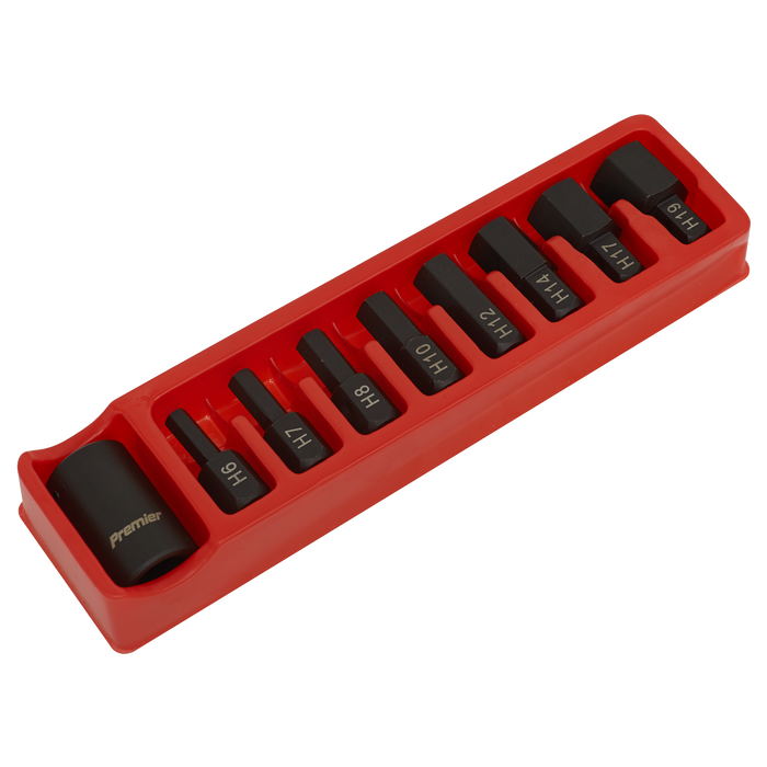 Premier Hex Impact Bit & Holder Set 1/2"Sq Drive 9pc | AK5609