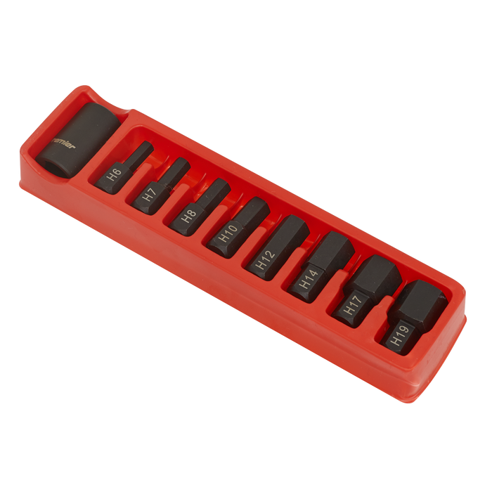 Premier Hex Impact Bit & Holder Set 1/2"Sq Drive 9pc | AK5609