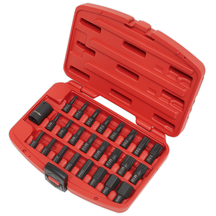 Premier TRX-Star*/Hex/Spline Impact Bit Set 1/2"Sq Drive 25pc | AK5612