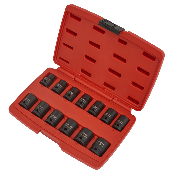 Premier Impact Socket Set 1/2"Sq Drive 12-point 13pc | AK5614M