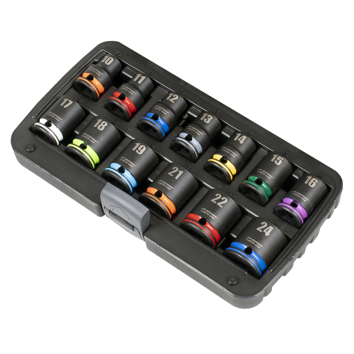 Lock-On™ Impact Socket Set 1/2"Sq Drive 13pc 6pt Metric | AK56160M