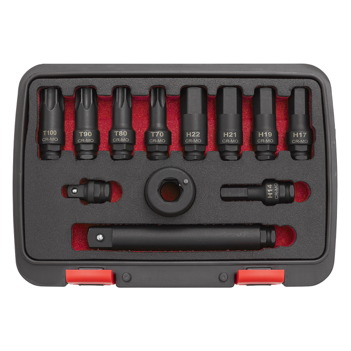 Premier Impact Socket Bit & Accessories Set 3/4"Sq Drive 12pc | AK5617