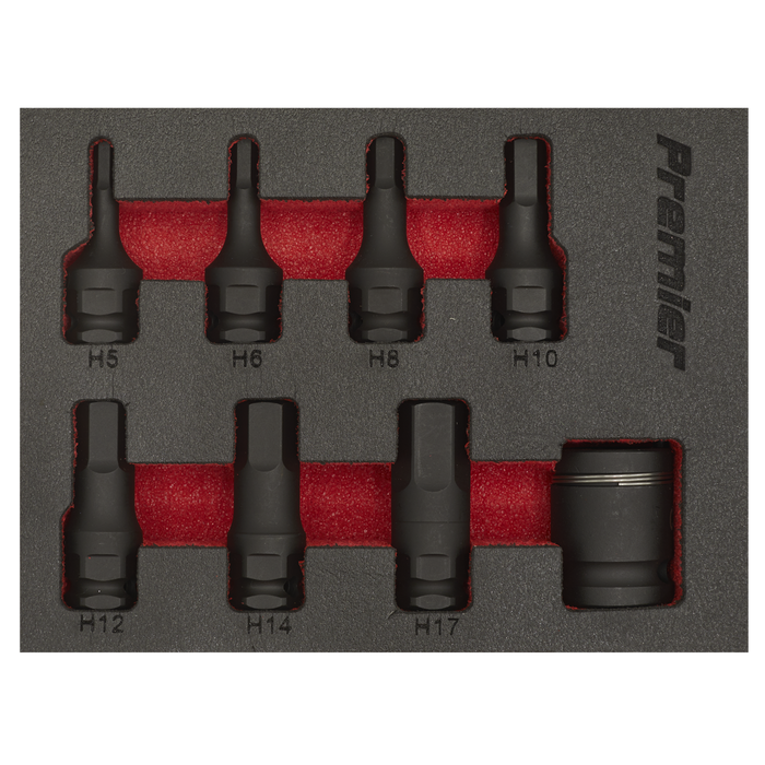 Premier Hex Impact Socket Bit Set 3/8"Sq Drive 8pc | AK5620