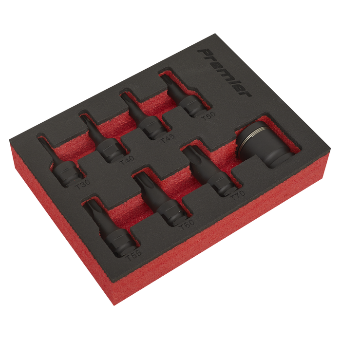 Premier TRX-Star* Impact Socket Bit Set 3/8"Sq Drive 8pc | AK5621