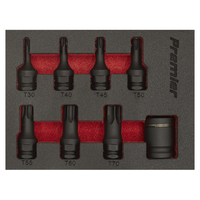 Premier TRX-Star* Impact Socket Bit Set 3/8"Sq Drive 8pc | AK5621