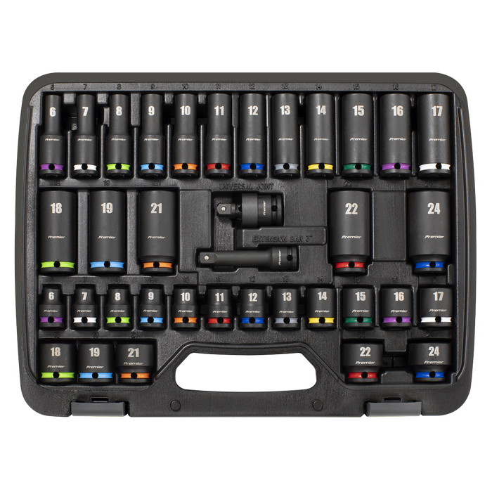 Premier Impact Socket Set 3/8"Sq Drive 36pc | AK5633M