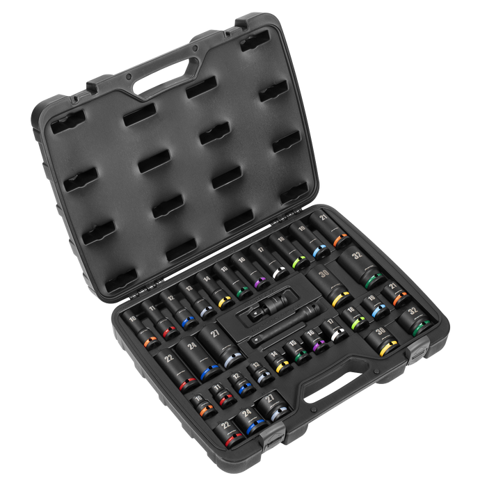 Premier Impact Socket Set 1/2"Sq Drive 34pc | AK5635M