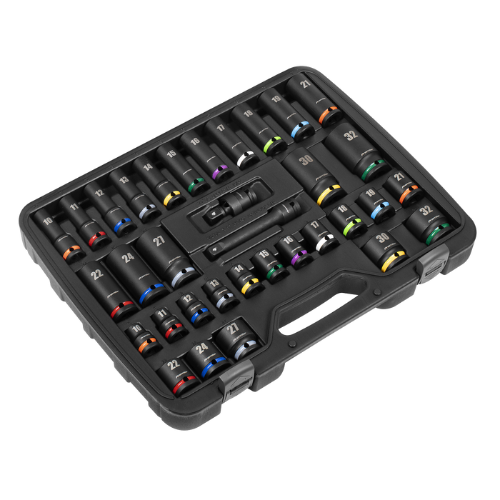 Premier Impact Socket Set 1/2"Sq Drive 34pc | AK5635M