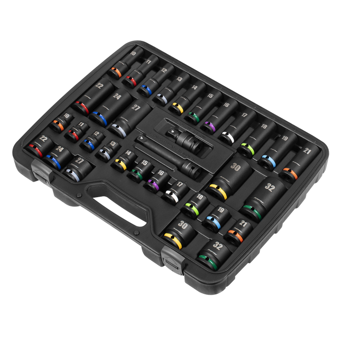 Premier Impact Socket Set 1/2"Sq Drive 34pc | AK5635M