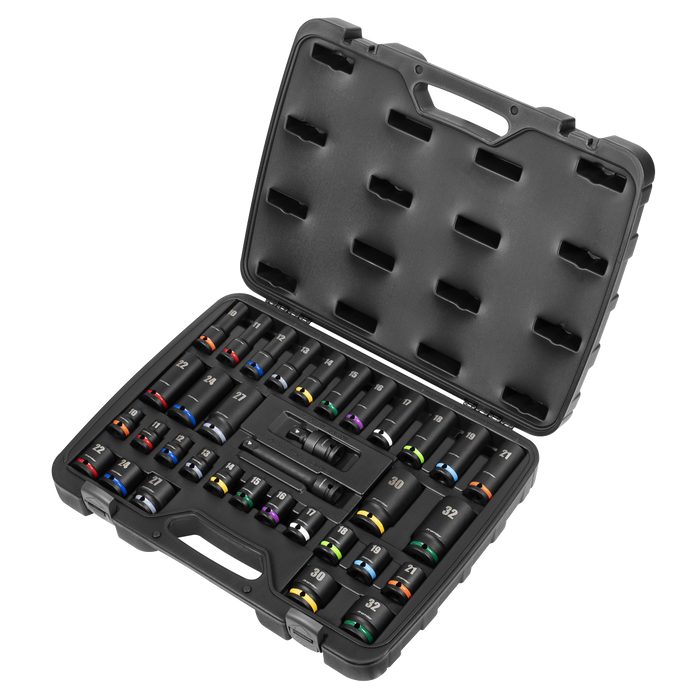 Premier Impact Socket Set 1/2"Sq Drive 34pc | AK5635M