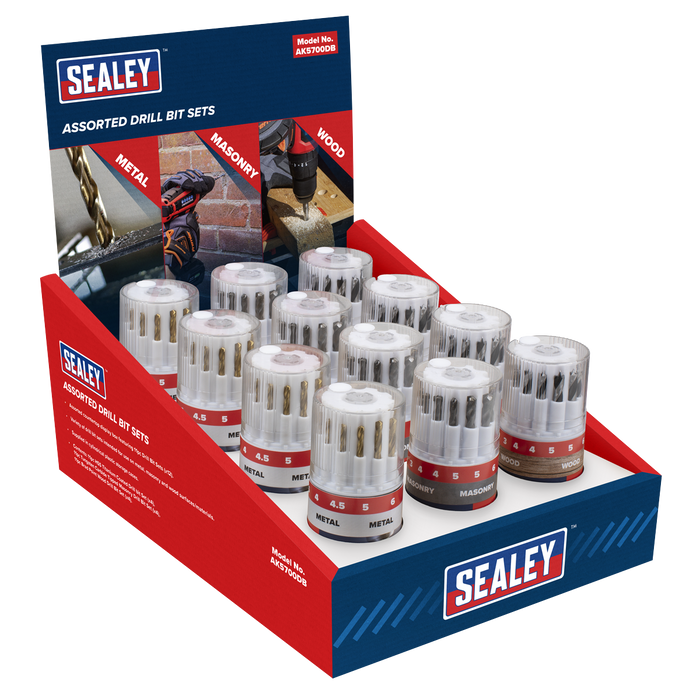 Assorted Drill Bit Sets - Display Box of 12 | AK5700DB