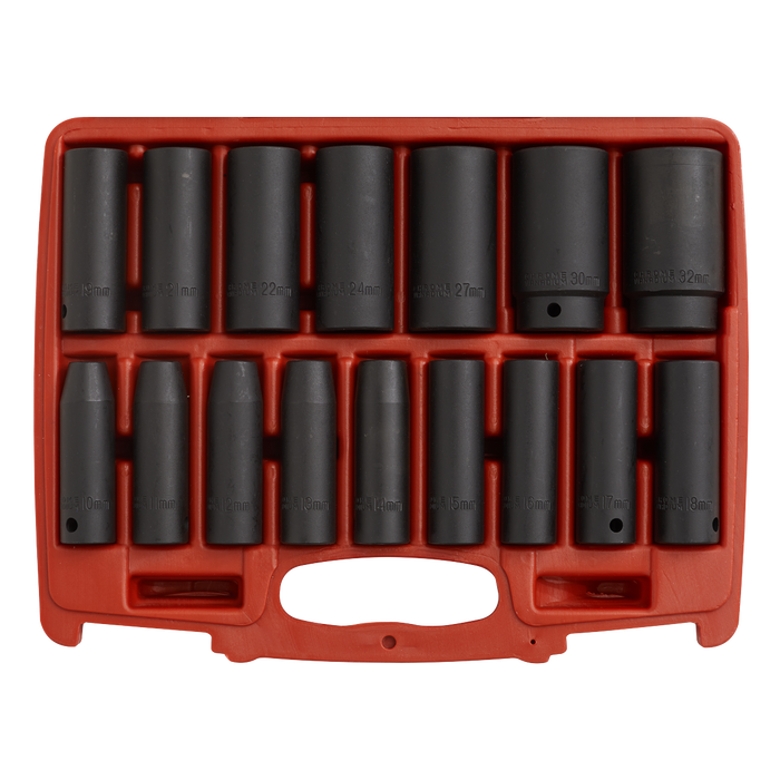 Premier Deep Impact Socket Set 1/2"Sq Drive 16pc | AK5816M